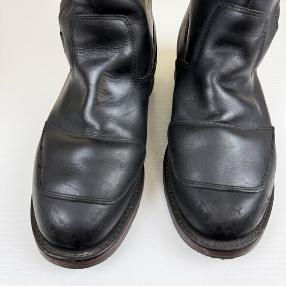 EUC Chippewa Rally Motorcycle Boots in Black Odessa Leather Model 27862 main image 12